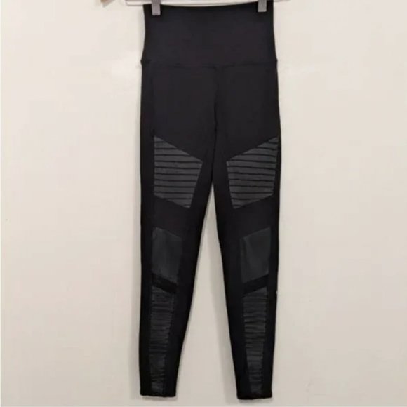 Alo Yoga High Waist Moto Legging Black XS - Picture 6 of 13